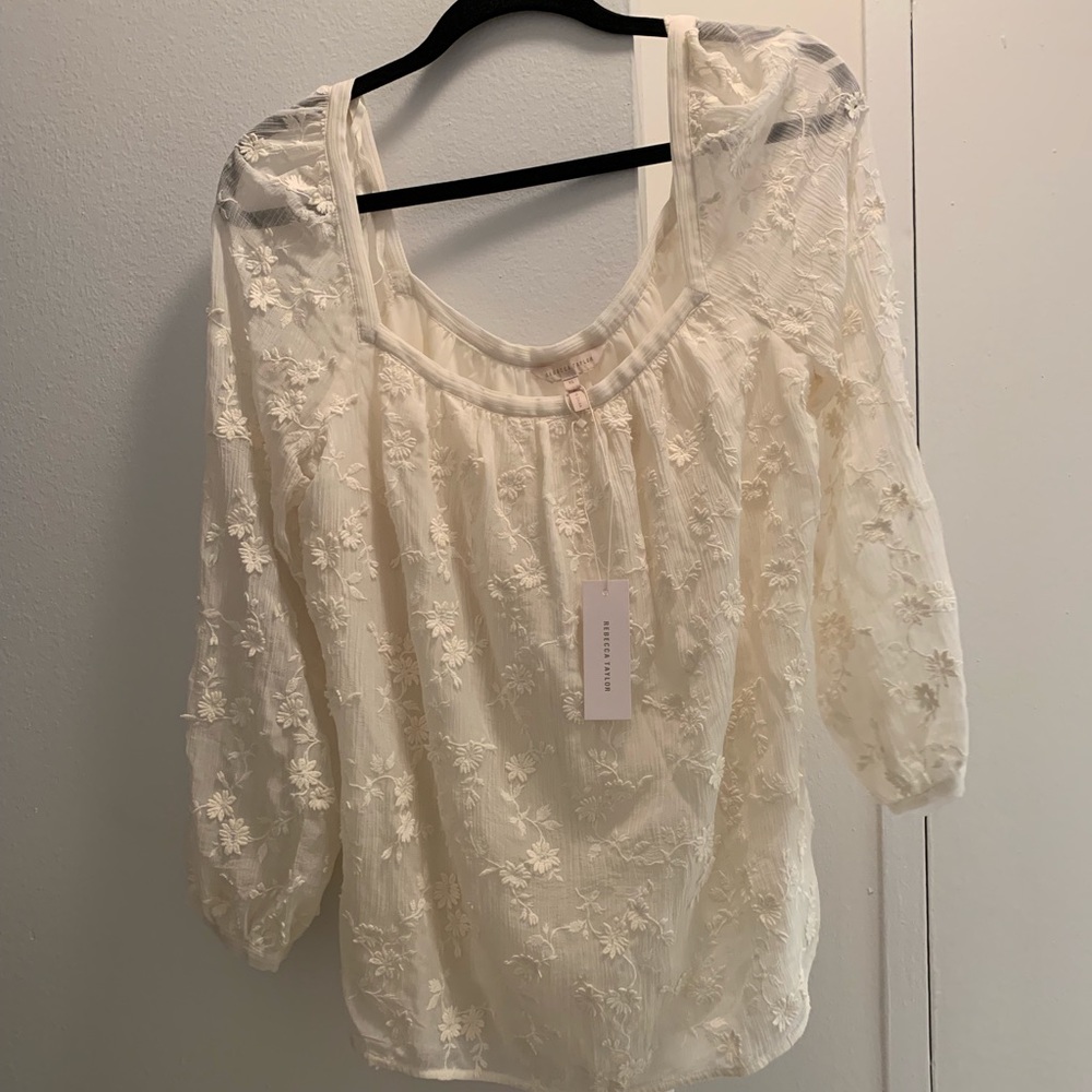 Rebecca Taylor Kyla Embroidered Top